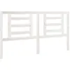 vidaXL Tête de lit Blanc 166x4x100 cm Bois de pin massif