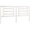 vidaXL Tête de lit Blanc 186x4x100 cm Bois de pin massif