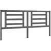 vidaXL Tête de lit Gris 186x4x100 cm Bois de pin massif