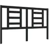 vidaXL Tête de lit Noir 146x4x100 cm Bois massif de pin