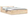 Cadre de lit sans matelas avec tiroirs 120x200 cm Vidaxl