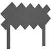 vidaXL Tête de lit Gris 122,5x3x80,5 cm Bois massif de pin