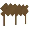 vidaXL Tête de lit Marron miel 122,5x3x80,5 cm Bois massif de pin