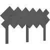 vidaXL Tête de lit Gris 132x3x81 cm Bois massif de pin
