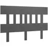 vidaXL Tête de lit Gris 203,5x3x81 cm Bois massif de pin