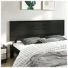 vidaXL Tête de lit Noir 204x6x82,5 cm Bois massif de pin
