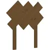 vidaXL Tête de lit Marron miel 72,5x3x81 cm Bois massif de pin