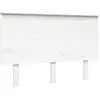 vidaXL Tête de lit Blanc 124x6x82,5 cm Bois massif de pin