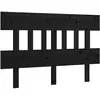 vidaXL Tête de lit Noir 163,5x3x81 cm Bois massif de pin