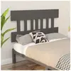 vidaXL Tête de lit Gris 183,5x3x81 cm Bois massif de pin
