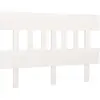 vidaXL Tête de lit Blanc 143,5x3x81 cm Bois massif de pin