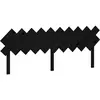 vidaXL Tête de lit Noir 196x3x80,5 cm Bois massif de pin