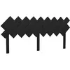 vidaXL Tête de lit Noir 178x3x80,5 cm Bois massif de pin