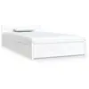 vidaXL Cadre de lit avec tiroirs Blanc 90x190 cm Simple