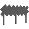 vidaXL Tête de lit Gris 159,5x3x80,5 cm Bois massif de pin