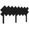 vidaXL Tête de lit Noir 159,5x3x80,5 cm Bois massif de pin