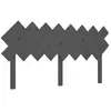 vidaXL Tête de lit Gris 178x3x80,5 cm Bois massif de pin