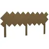 vidaXL Tête de lit Marron miel 178x3x80,5 cm Bois massif de pin