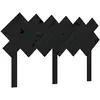 vidaXL Tête de lit Noir 141x3x80,5 cm Bois massif de pin