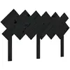 vidaXL Tête de lit Noir 132x3x81 cm Bois massif de pin