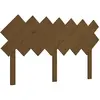 vidaXL Tête de lit Marron miel 151,5x3x81 cm Bois massif de pin
