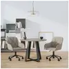 vidaXL Chaises pivotantes à manger lot de 2 Gris clair Velours
