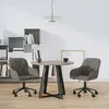 vidaXL Chaises pivotantes à manger lot de 2 Gris foncé Velours