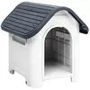 vidaXL Niche pour chien Gris 59x75x66 cm Polypropylène
