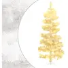 vidaXL Arbre de Noël hélicoïdal pré-éclairé et support blanc 150cm PVC