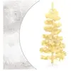 vidaXL Arbre de Noël hélicoïdal pré-éclairé et support blanc 180cm PVC