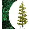 vidaXL Arbre de Noël hélicoïdal pré-éclairé et support vert 150 cm PVC