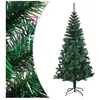 vidaXL Sapin de Noël artificiel pointes iridescentes Vert 240 cm PVC