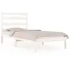 vidaXL Cadre de lit Blanc Bois de pin massif 100x200 cm