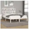 vidaXL Cadre de lit Blanc Bois de pin massif 120x200 cm