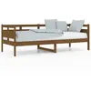 vidaXL Lit de jour marron miel bois de pin massif 80x200 cm