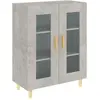 vidaXL Buffet gris béton 69,5x34x90 cm bois d'ingénierie