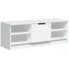 vidaXL Meuble TV Blanc 102x35,5x36,5 cm Bois d'ingénierie