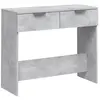 vidaXL Table console Gris béton 90x36x75 cm Bois d'ingénierie