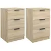 vidaXL Tables de chevet 2 pcs Chêne sonoma 40x36x65 cm