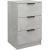 vidaXL Table de chevet Gris béton 40x36x65 cm 811276