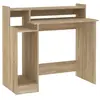 vidaXL Bureau avec lumières LED Chêne 97x45x90 cm Bois d'ingénierie