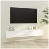 vidaXL Meubles TV 2 pcs Blanc 100x30x30 cm Bois d'ingénierie