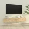 vidaXL Meubles TV 2 pcs Chêne Sonoma 100x30x30 cm Bois d'ingénierie