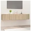 vidaXL Meubles TV 2 pcs Chêne sonoma 80x30x30 cm Bois d'ingénierie