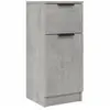 vidaXL Buffet Gris béton 30x30x70 cm Bois d'ingénierie