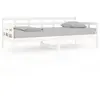 vidaXL Lit de jour Blanc Bois massif de pin 90x190 cm