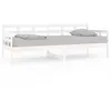 vidaXL Lit de jour blanc bois de pin massif 80x200 cm