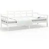 vidaXL Lit de jour sans matelas blanc bois de pin massif 90x190 cm