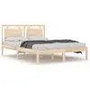 vidaXL Cadre de lit bois massif 120x190 cm petit double