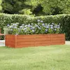 vidaXL Lit surélevé de jardin rouillé 240x80x45 cm acier corten 151960